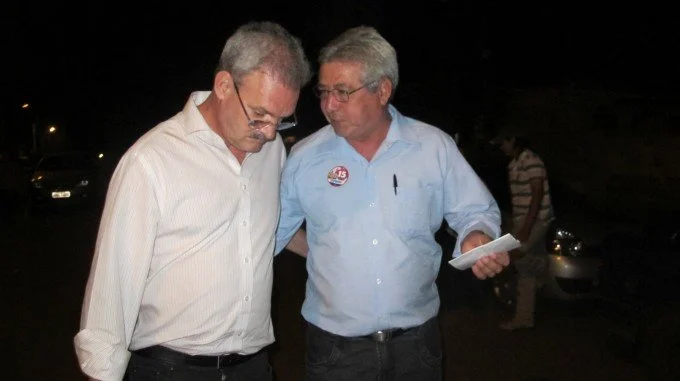 Geraldo participa do comício do candidato Foroni em Rio Brilhante
