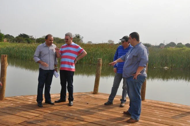 Vistoria nas obras da Praça do Parque Rego D'Água