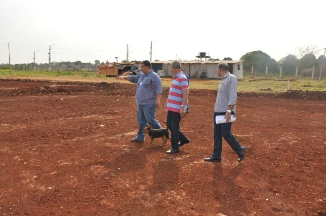 Vistoria nas obras da Praça do Parque Rego D'Água