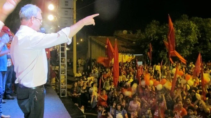 Geraldo participa de comício em Nova Alvorada do Sul