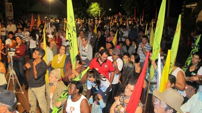 Geraldo participa de comício em Piraporã, distrito de Itaporã
