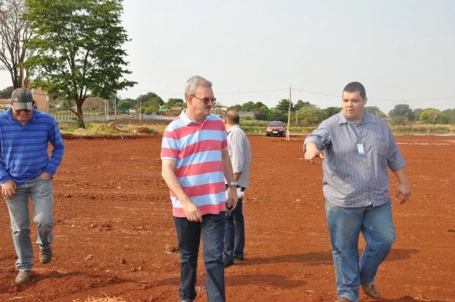 Vistoria nas obras da Praça do Parque Rego D'Água