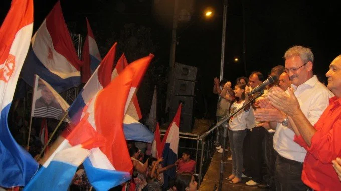 Geraldo participa do comício do candidato Foroni em Rio Brilhante