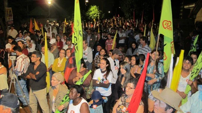 Geraldo participa de comício em Piraporã, distrito de Itaporã