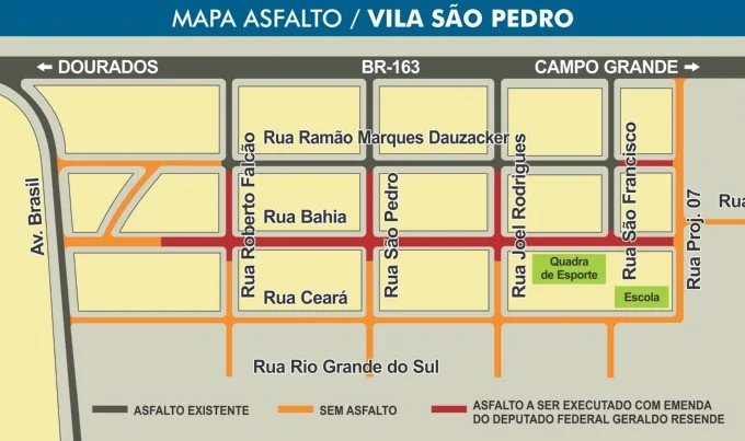 Dourados terá 21 novos bairros asfaltados em 2013