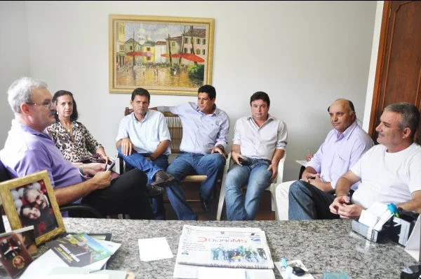 Audiência de vereadores de Angélica com o deputado federal Geraldo Resende