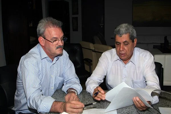 Deputado Geraldo Resende, durante audiência com o governador André Puccinelli, essa semana em Campo Grande