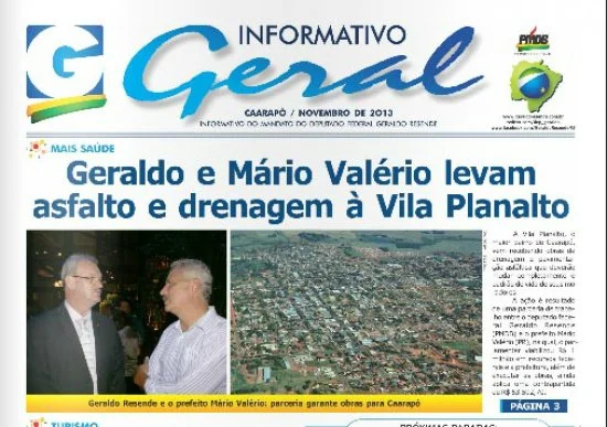 Informativo destaca novas obras para Caarapó