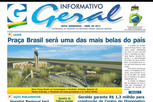 Informativo destaca novas obras para Nova Andradina