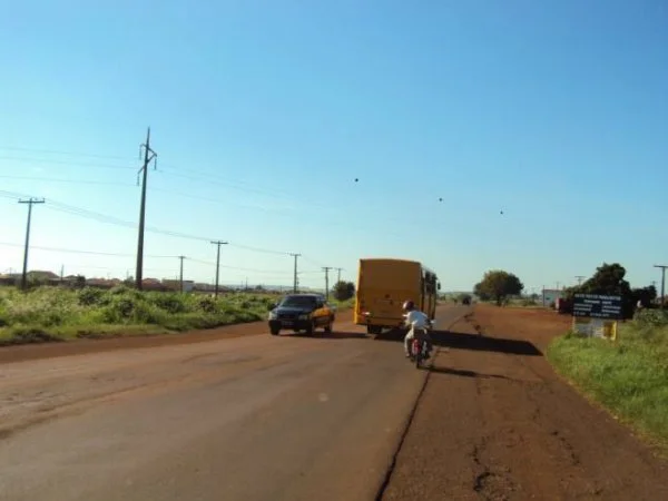Rodovia MS 156 em Dourados. Foto: Divulgação