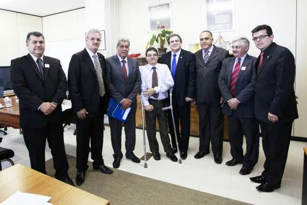 Governador André Puccinelli e demais lideranças de Mato Grosso do Sul em audiência no Ministério da Saúde