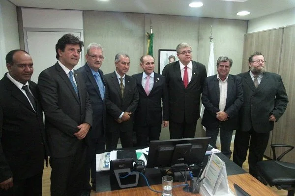 Geraldo Resende participa de reunião entre bancada, governador Reinaldo e ministro da Saúde, Marcelo Castro (Foto: divulgação)