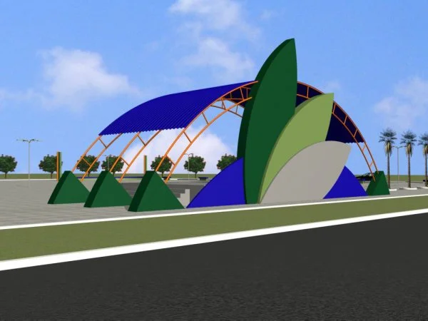 Maquete ilustra como ficará o Balneário Municipal de Caarapó, após a revitalização viabilizada por Geraldo Resende