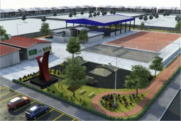 Modelo padrão da praça que Ponta Porã poderá perder, caso a Prefeitura não agilize pendências
