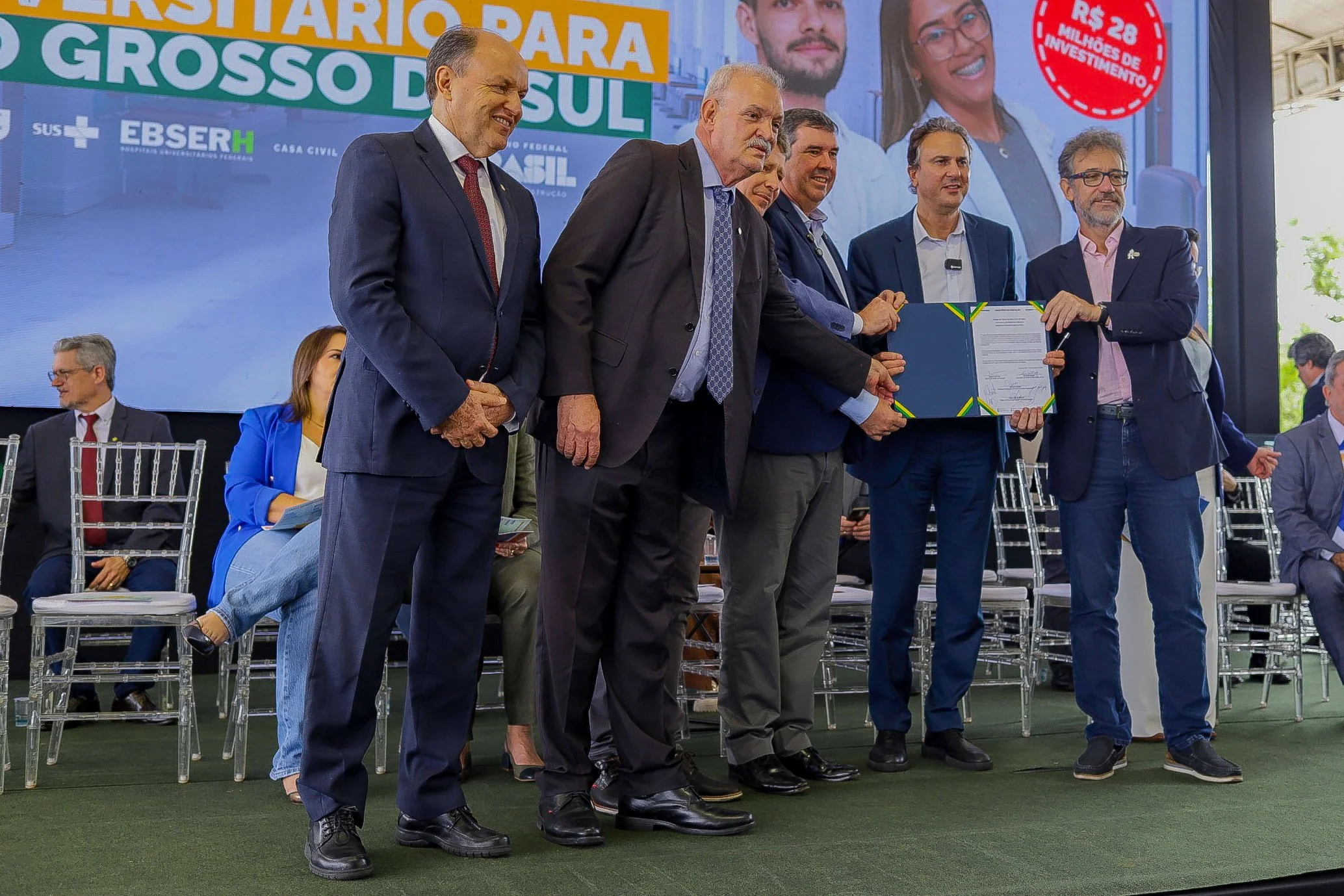 Deputado Geraldo Resende participa de anúncios, inaugurações e entregas do ministro da Educação em Campo Grande