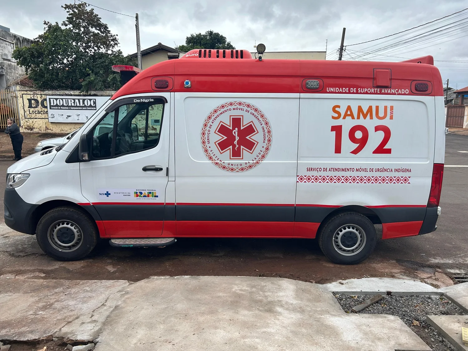 SAMU Indígena: ambulância já está em Dourados; Geraldo Resende articula vinda do ministro da Saúde