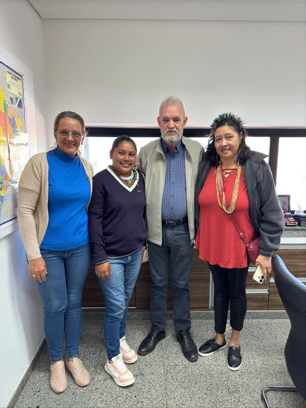 Deputado Geraldo Resende recebe lideranças do Jardim Noroeste e discute criação de escola indígena